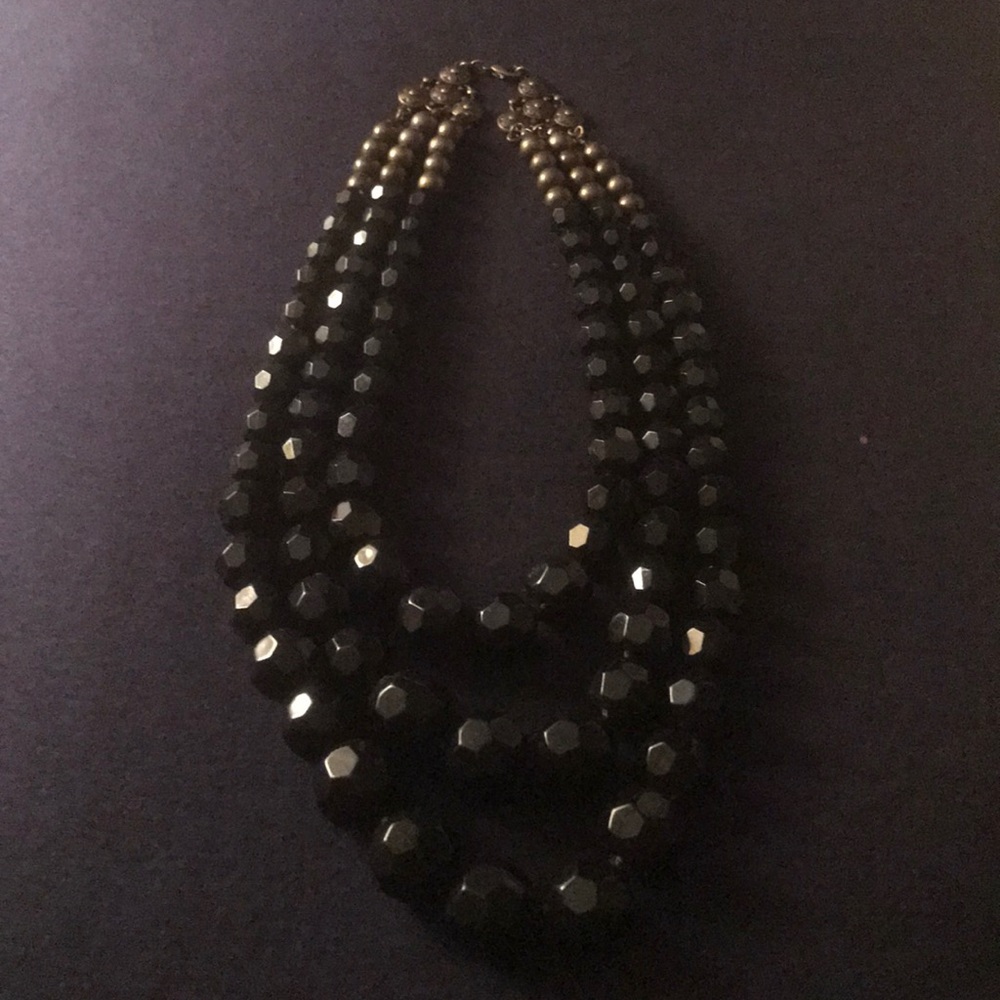 Three strand statement necklace